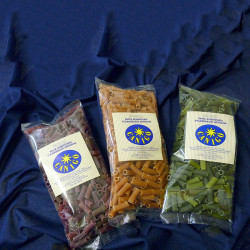 MACARRONES RAYADOS ESPINACAS BOLSA 250GRS